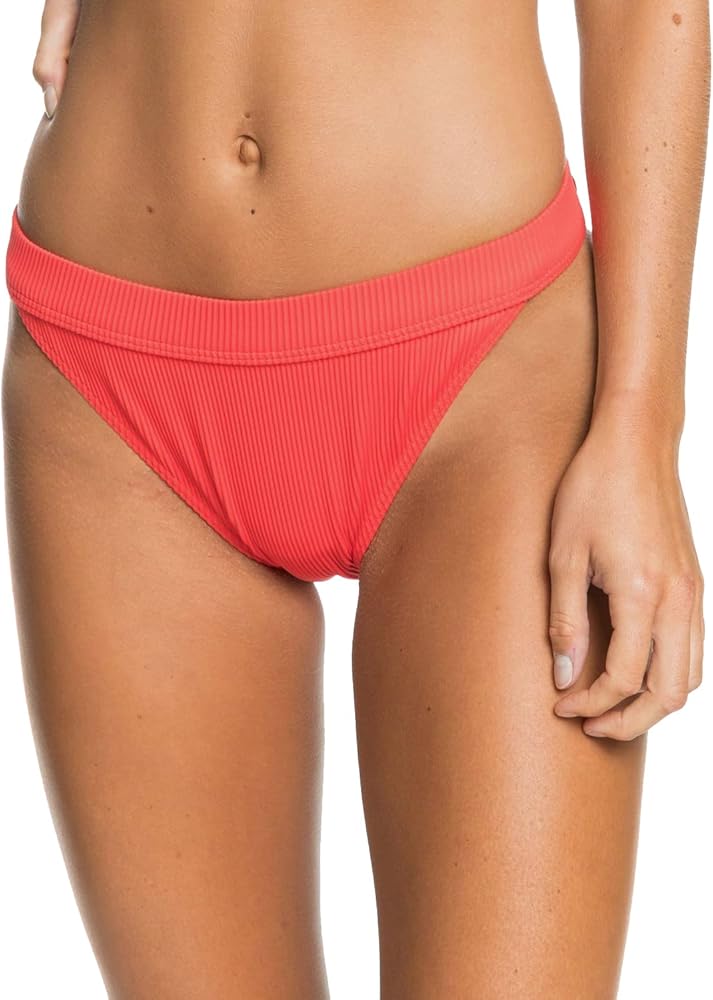 Roxy Womens Mind of Freedom Ribbed Solid Swim Bottom Separates Red L