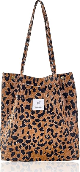 Elegance-go Bolso grande de pana para mujer, bolso de hombro de lona, bolso de la compra, bolso de lona para mujer, bolso de moda, bolso de mano para el día a día, oficina, excursión escolar y compras