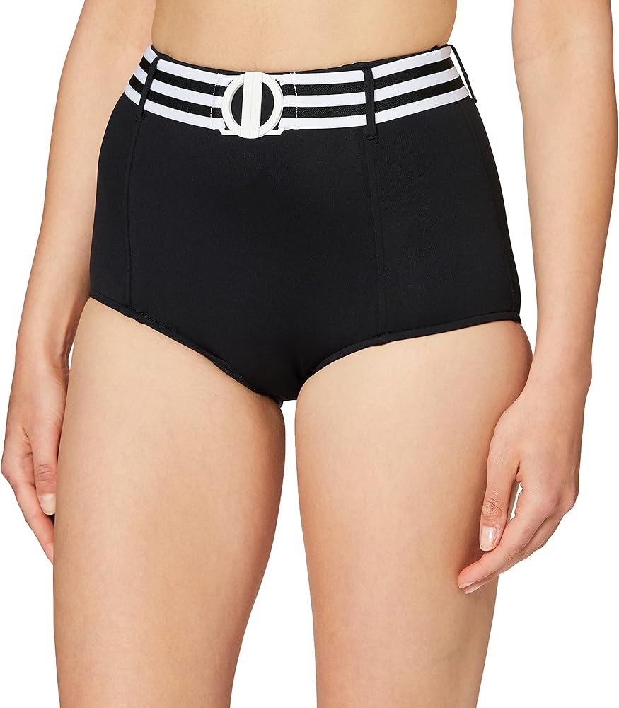 Seafolly Women's Standard Belted High Waisted Bikini Bottom Swimsuit