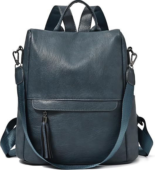 KESUDE Mochila Mujer Antirrobo, Bolso Mochilas PU Cuero Bolsos Hombro Casual Impermeable para Mujer Trabajo, Viaje y Escolar, Regalo Cumpleaños Mujer, Regalo Cumpleaños Mujer