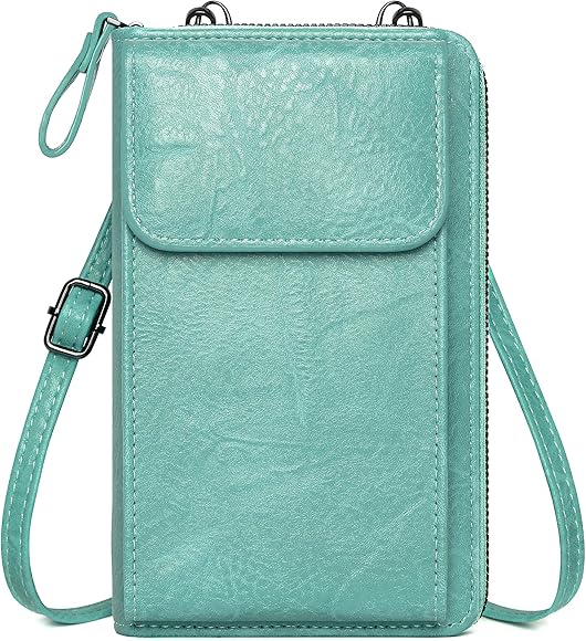 GEEADNB Bolso bandolera para mujer, pequeño teléfono móvil, bolso cruzado para colgar, multifuncional, moderno, bolso de hombro para mujer, con monedero y correa para el hombro