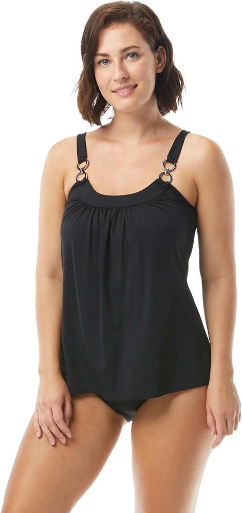 Coco Reef Ultra Fit Bra Sized Underwire Tankini — Microluxury A-Line Swimsuit Top