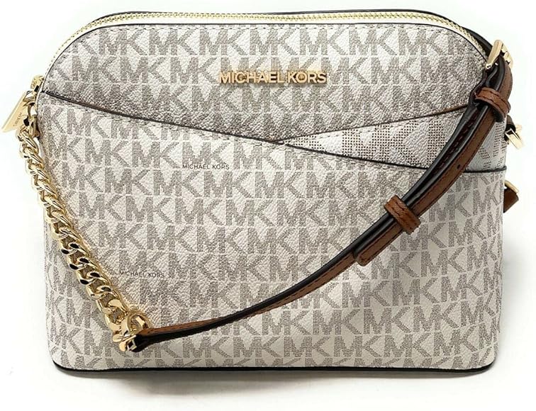 Michael Kors Bolso de cuero cruzado mediano Jet Set