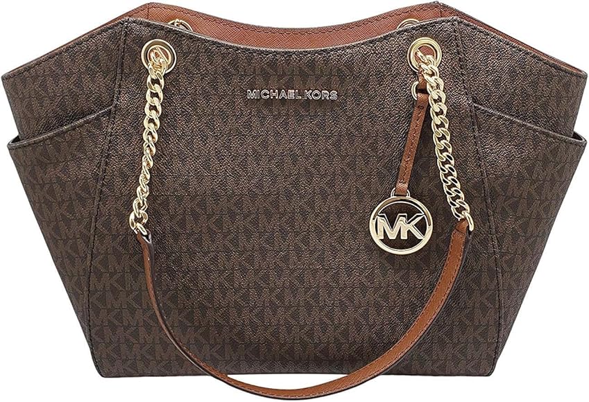 Michael Kors Tote, Bolsa para Mujer, Berry Pink MK/Black, Medium