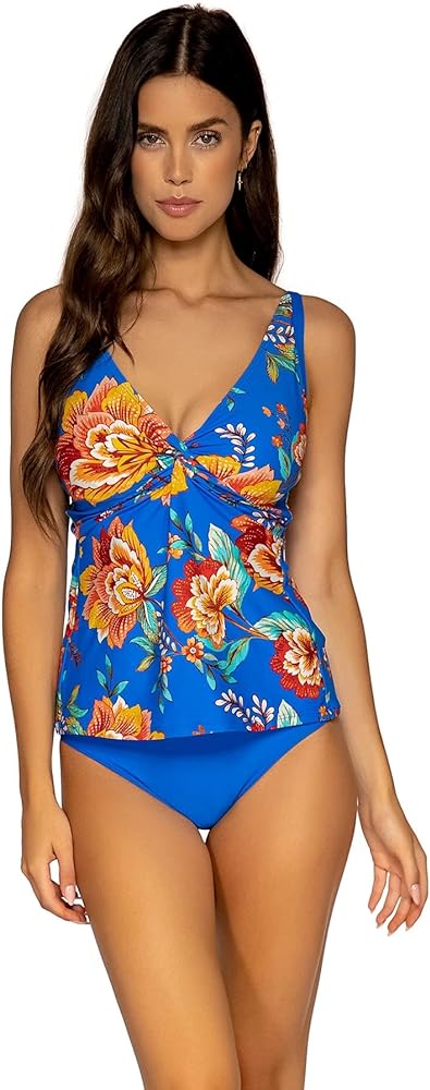 Sunsets Forever Tankini Top, Enchanted, 34E/32F/30G