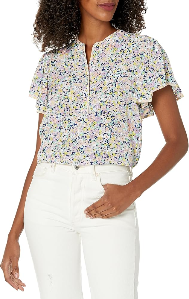 Shoshanna Women's Tavi Sunrise Floral Top