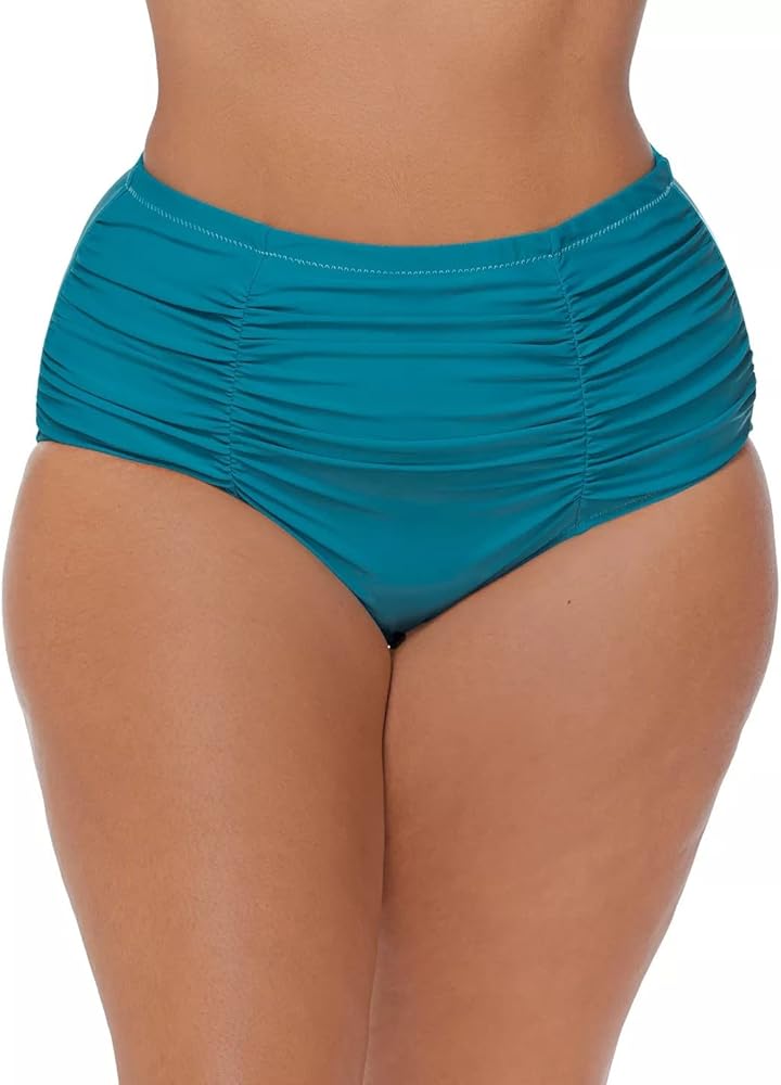 Raisins Curve Women's Plus Size Costa Swim Bottom - Size 22W Blue