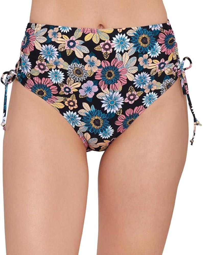 Juniors' in Full Bloom Lace-Side Bikini Bottoms