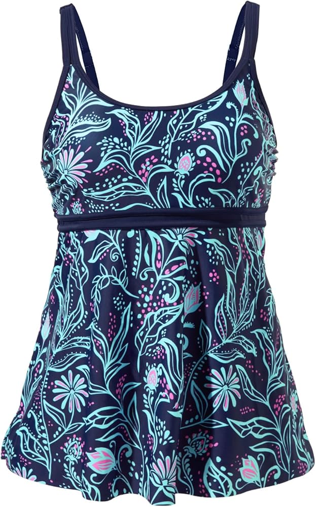 Yonique Tankini Top for Women Bathing Suit Top No Bottom Modest Swimsuit Top Only Tummy Control Swim Tank Top