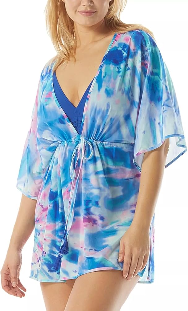 Coco Reef Women's Contours Breeze Cover-Up Dress Size Small Blue