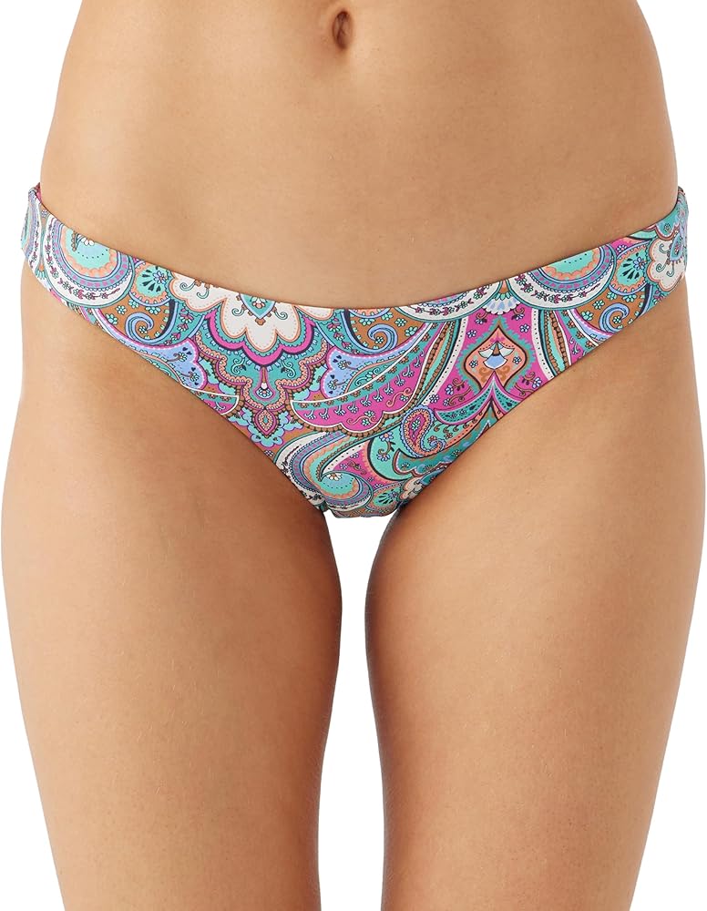 O'NEILL Women's Rockley Bikini Bottoms - Medium Coverage Women's Bathing Suit Bottom with Thin Side Strap