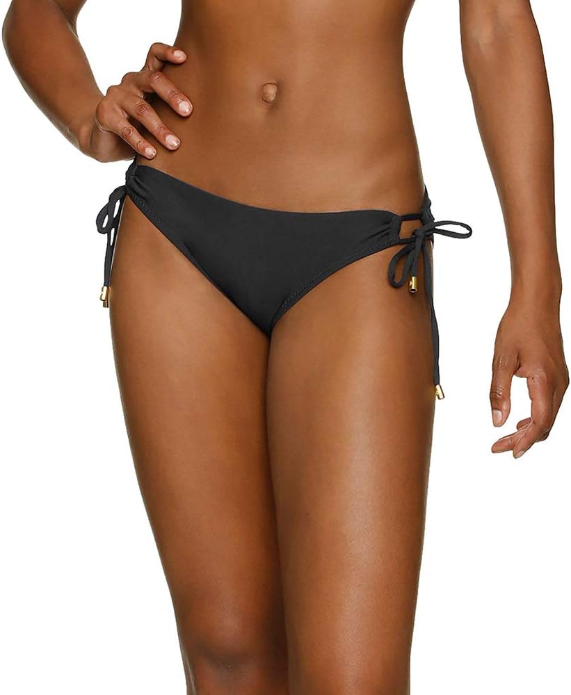 Helen Jon Women's Tunnel Side Tie Swimwear Hipster Black