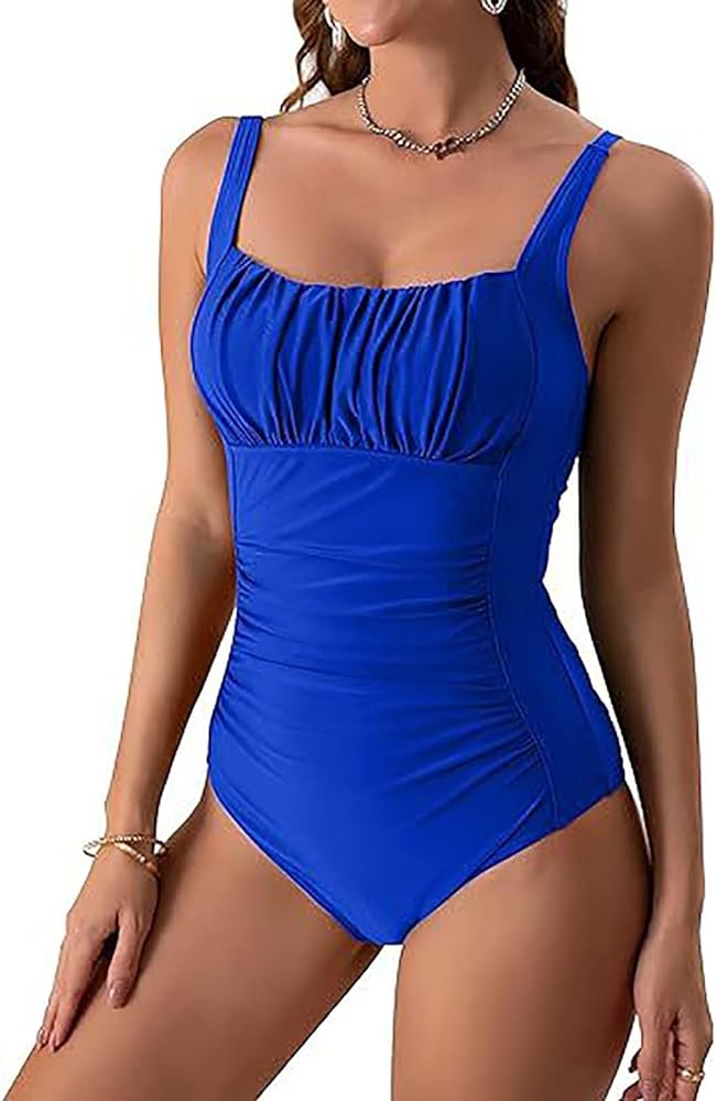 womens one piece swimsuits ruched Wrap Adjustable halter bathing suits sexy cute high waisted swimwear