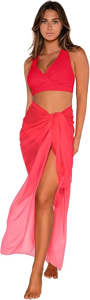 Sunsets Paradise Pareo Women's Swimsuit Long Sarong Wrap Cover Up