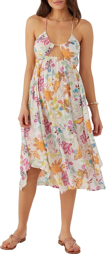 O'NEILL Women's Gerri Dress - Strappy Sleeveless Midi Length Cover-Up Dress for Women