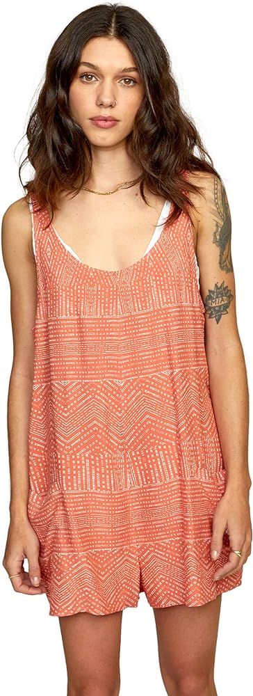 RVCA Women's Standard Marina Romper Coverup