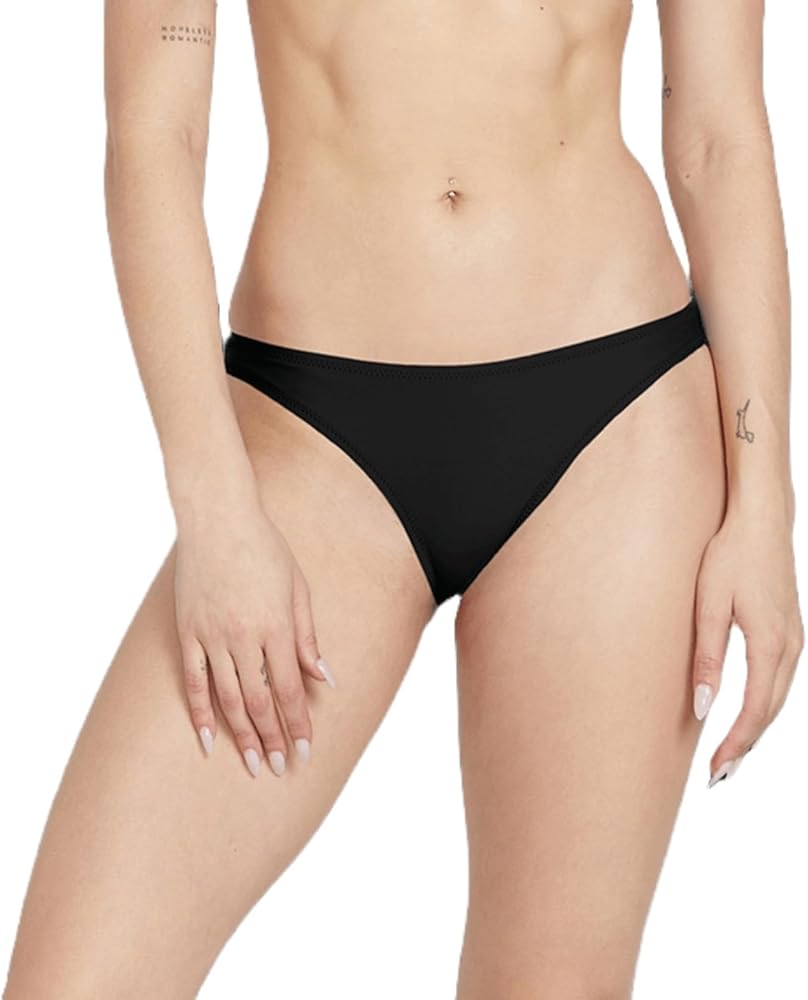 Volcom Women's Simply Solid Full Bikini Bottom (Regular & Plus Size)