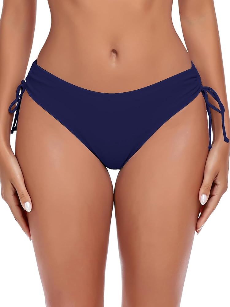 Ocean Blues Women's Full Coverage Swim Bottom Tie Sides Bikini Bottom