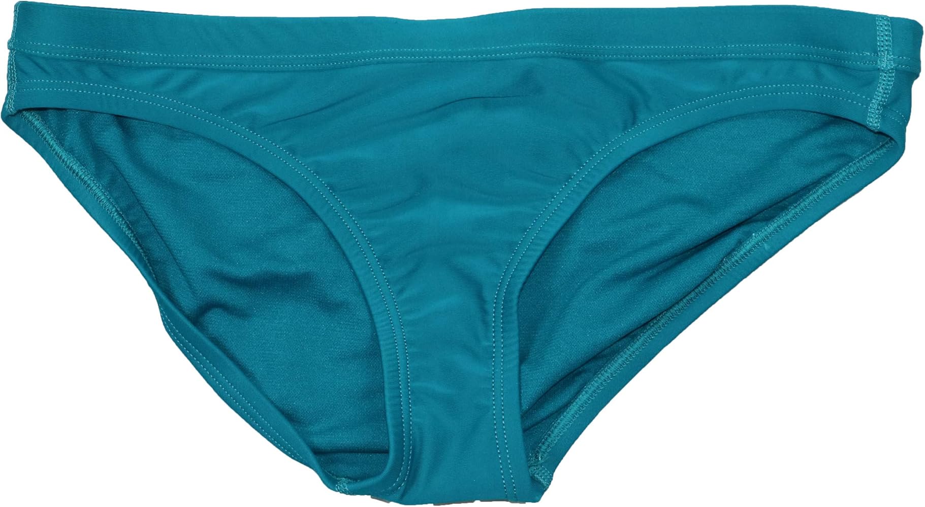 Nike Athletic Sport Solid Color Drawstring Bikini Bottom (Green Abyss, Medium)