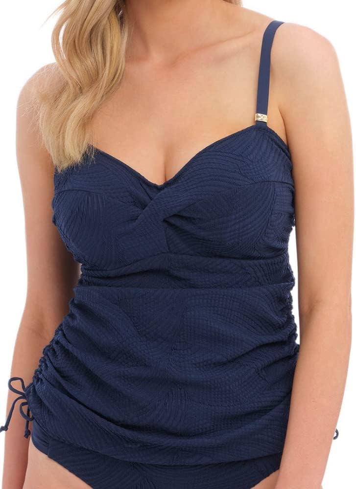 Fantasie Women's Ottawa Underwire Twist Front Tankini Swim Top, FS6356, Ink, 32DD