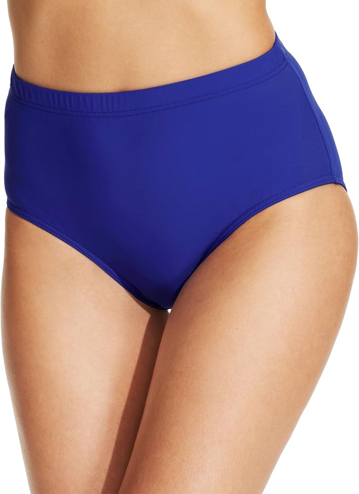 Women's High-Waist Swim Brief Bottoms