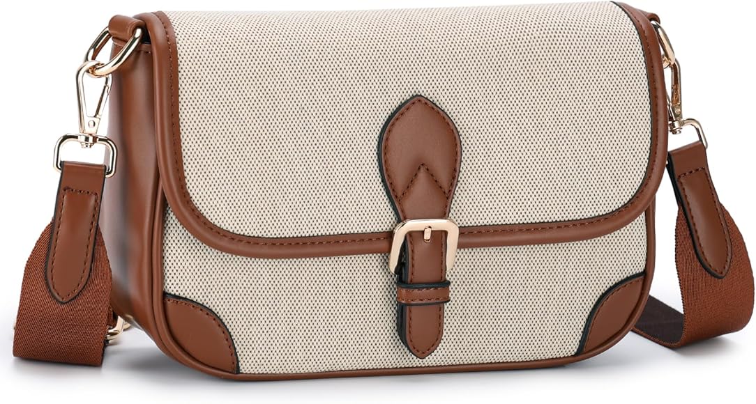 RAVUO Bolso Bandolera Mujer, Bolso Pequeño de Cuero Pu Elegant Bolso Cruzado Bolsa Hombro Piel con Correa Ajustable Crossbody Bag para Diario Viaje