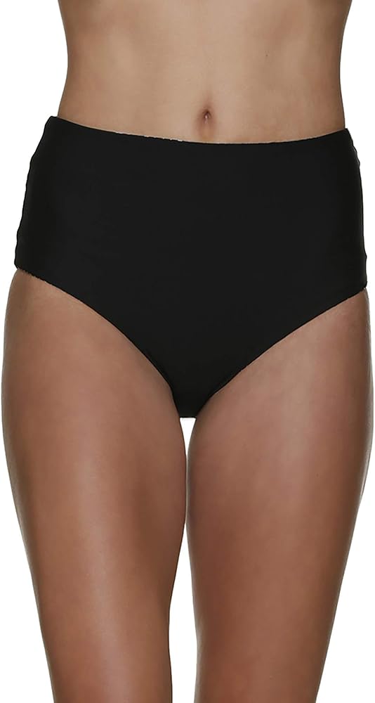 Helen Jon Reversible High-Waisted Bottoms Sunset Key-Black LG (US Women's 12-14)