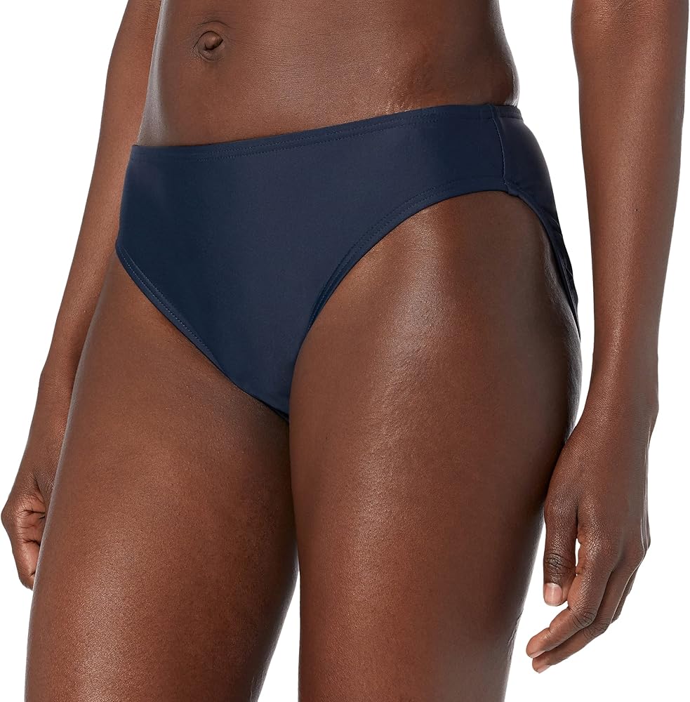 Tommy Hilfiger Women's Standard Classic Full Coverage Bikini Bottom, Navy, L