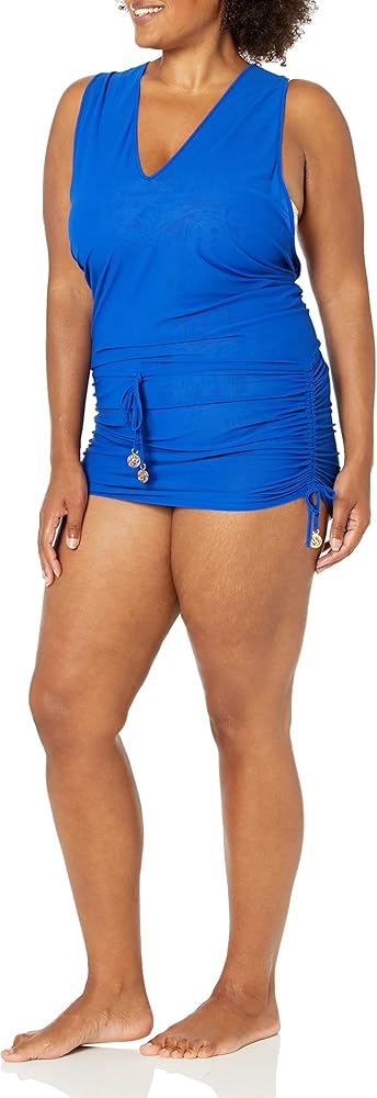 Luli Fama Women's Standard Cosita Buena T-Back Mini Dress Cover-up