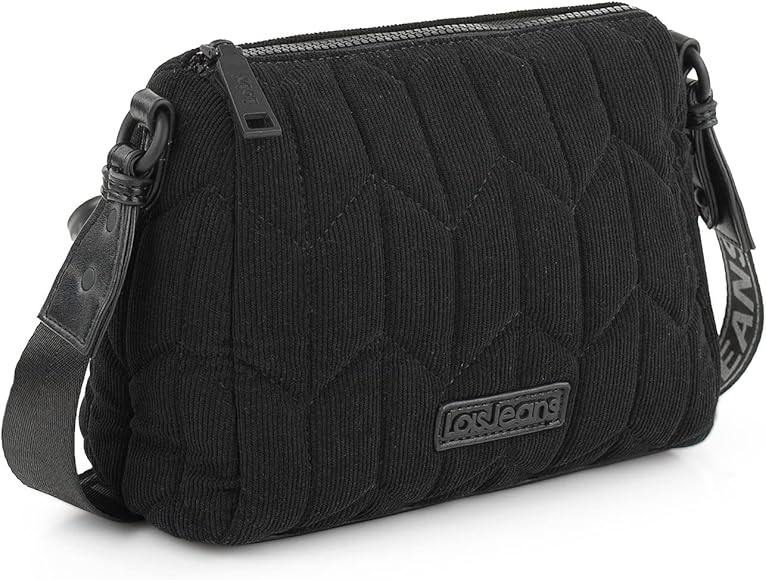 Lois - Bolso Bandolera Mujer - Bolso Mujer Pequeño. Bolso Mujer - Bolso Mujer Bandolera de Uso Diario - Bolso Negro Mujer 316678