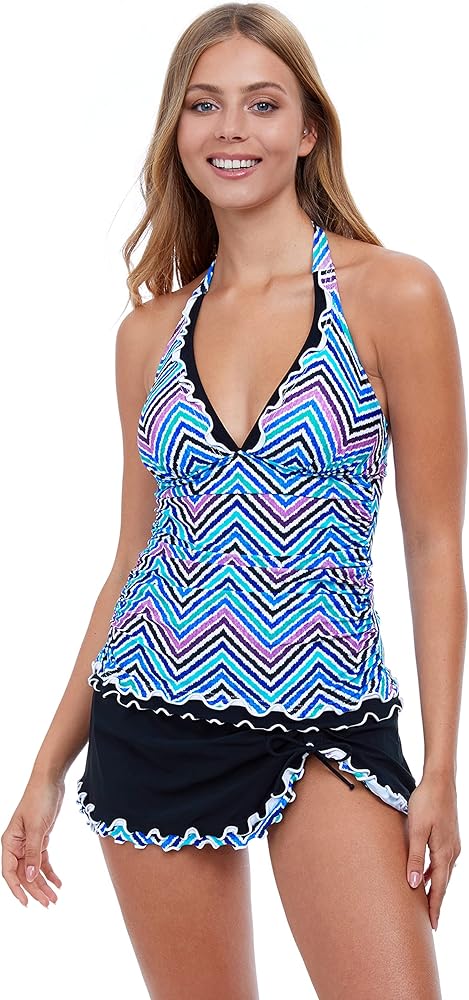 Profile by Gottex Women's Standard Tempo Halter Tankini