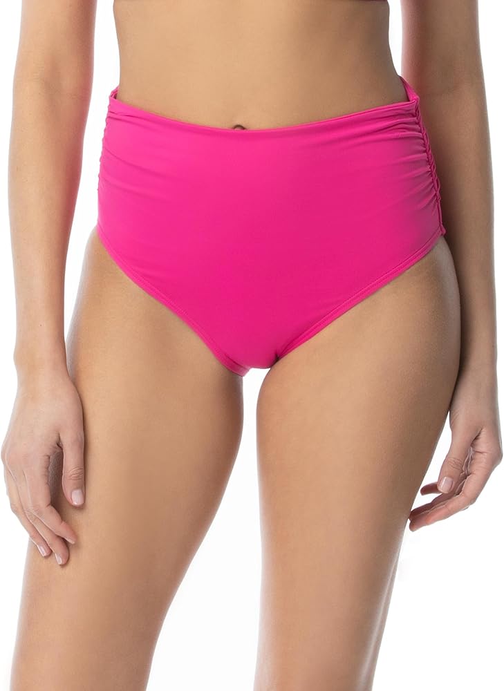 Coco Reef Impulse Rollover Bikini Bottom — Side Shirred Low Rise or High Waisted Swim Bottom