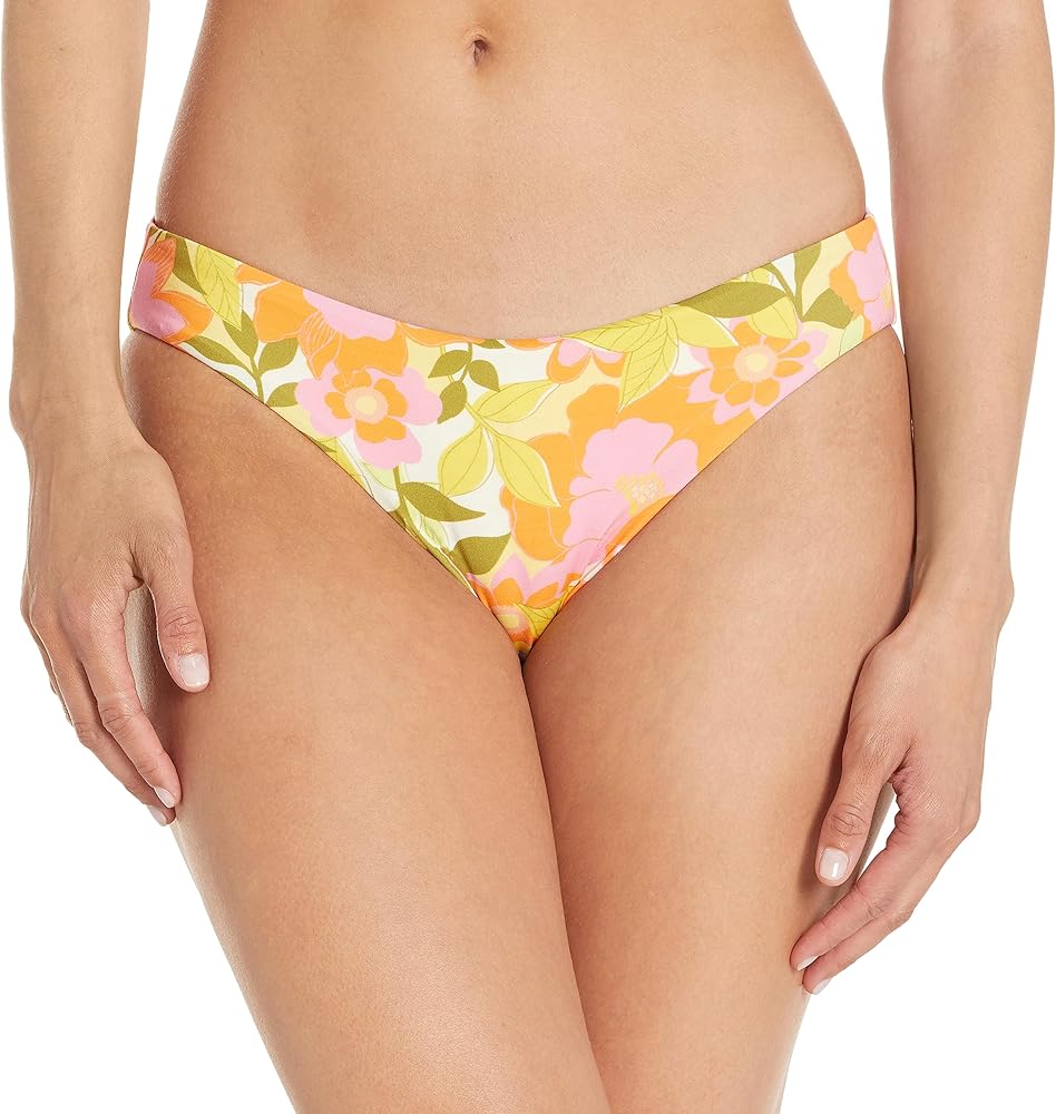 Billabong Women's Standard Summer Folk Reversible Lowrider Bikini Bottom