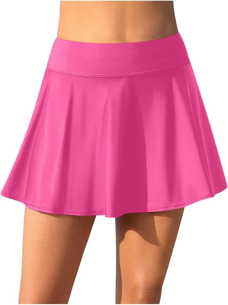 Women's Swim Skirt Belly Tightening Swimsuit Skirt High Waisted Swimsuit Bottom Tight Swim Shorts for Boys