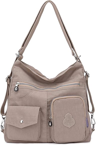 Outreo - Bolso bandolera para mujer, bolso de mano, bolso de mano, bolso de mano, mochila impermeable, bolsa de cursos para escuela, viajes, mensajero