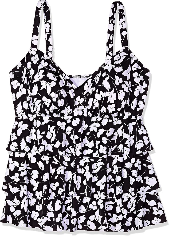 Women's Swimsuit Sweet Spring Triple Tier Tankini Top-Plus Size