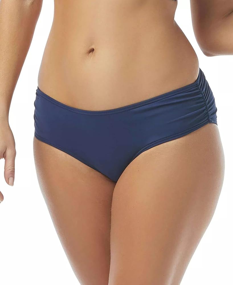 Coco Reef Side Shirred Bikini Bottom — Classic Low Rise Ruched Swim Bottom