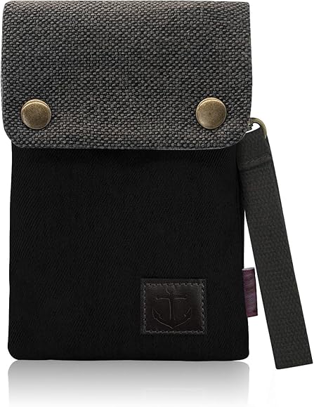 WisePoint Bolso cruzado para teléfono, bolso de mezclilla para teléfono móvil, bolso cruzado para hombres y mujeres, bolso de hombro multibolsillo, bolso para teléfono móvil para ir de compras,