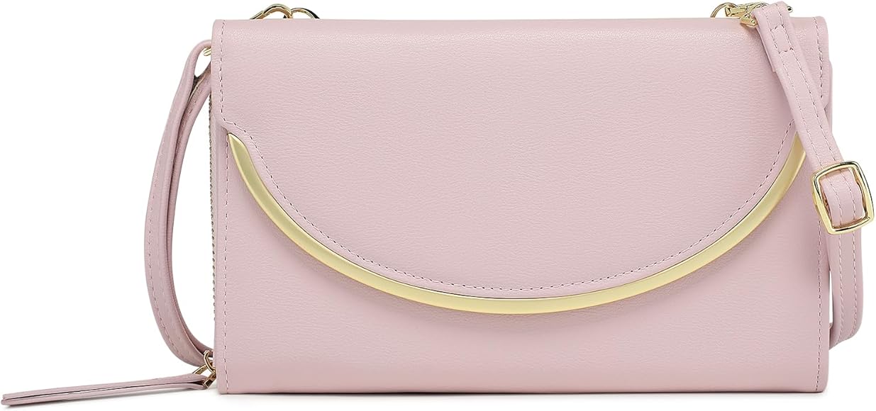 BAICLES Bolsos para Movil Mujer Bolso Bandolera Móvil Bolso Monedero Movil Bolsos Bandolera de Mujer Bolsos Rosa Pequeños Mujer Bolso de Mano de Mujer Desmontable y Ajustable Bandolera Compra Fiesta