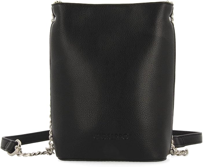 Mini bolso bandolera negro con detalle de cadena para mujer talcy