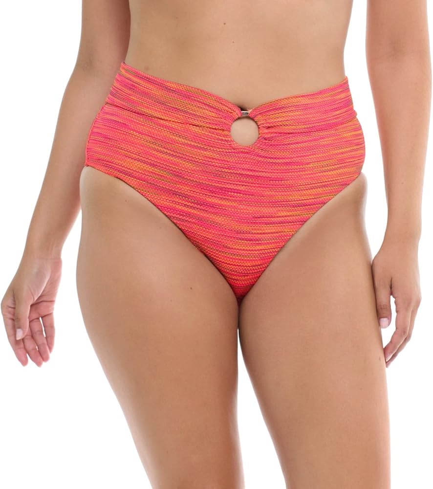 Body Glove Women's Standard Woodstock High Rise Bikini Bottom Swimsuit