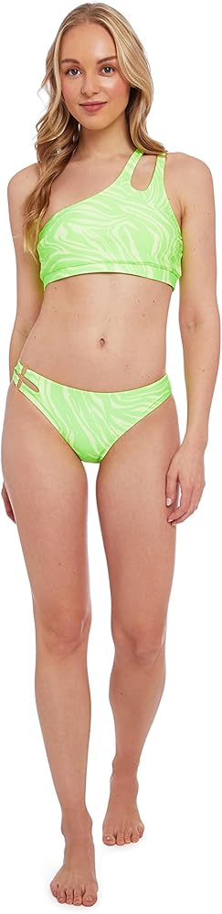 Cyn & Luca Women's Standard Side Ring Cut Out Swim Bottom