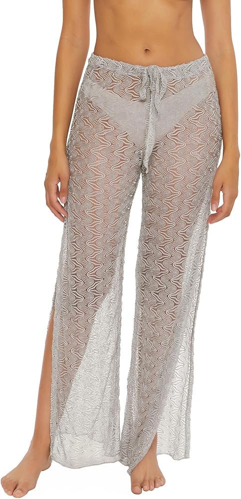 BECCA Riviera Pants, Split Leg, Crochet, Beach Cover Ups for Women