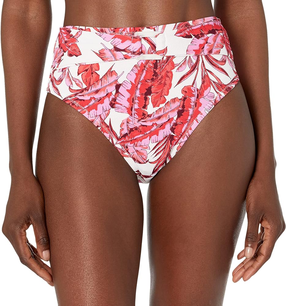 Jessica Simpson Women's Mix & Match Palm Print Swimsuit Separates (Top & Bottom)