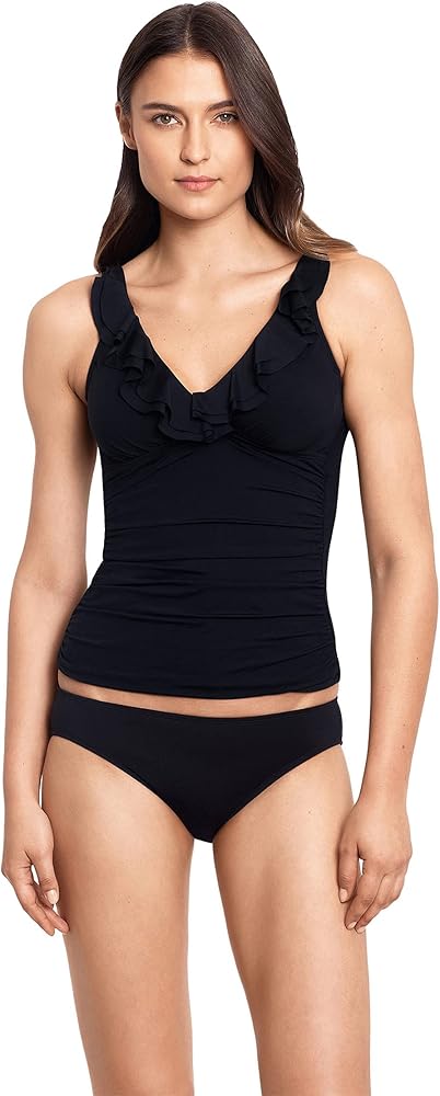 Lauren Ralph Lauren Beach Club Solids Ruffle Underwire Tankini