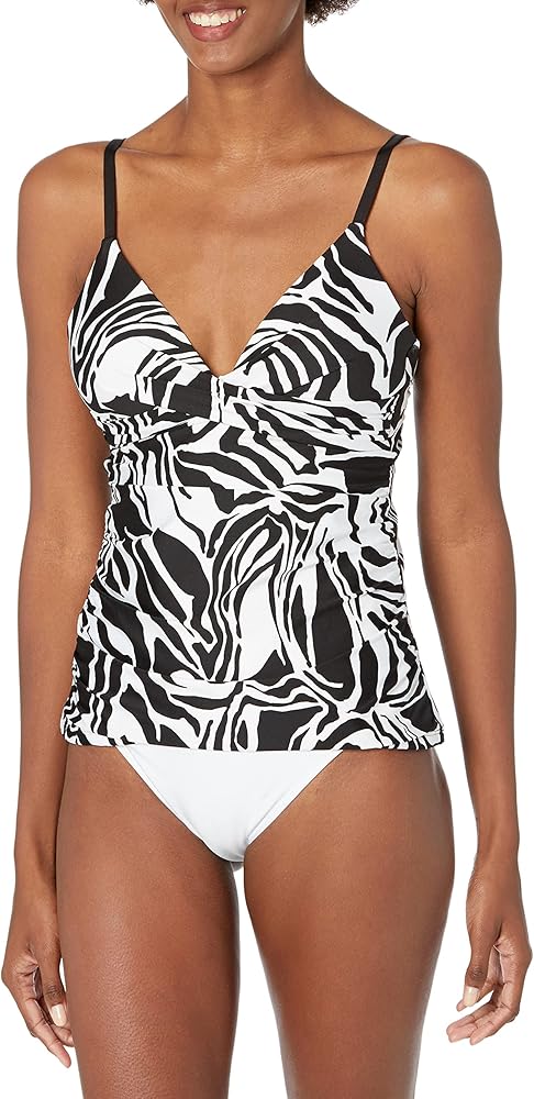 Shirred Tankini Swimsuit Top