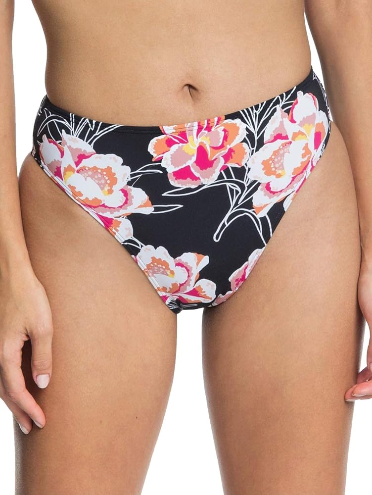 Roxy Women's Standard Printed Beach Classics High Leg Waisted Bikini Bottom