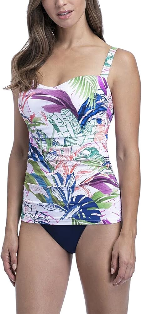 Profile by Gottex Women's Standard Sweetheart Cup Sized Tankini Top Swimsuit