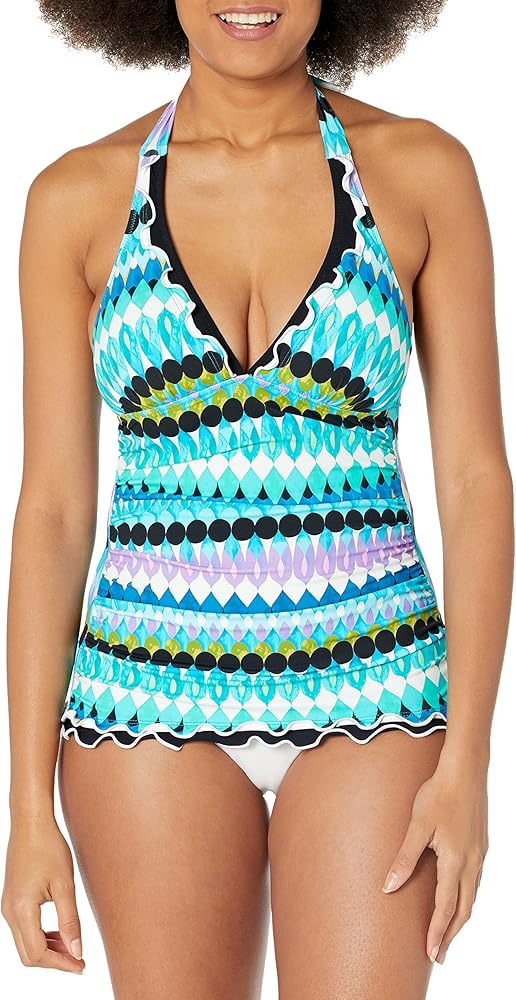 Profile by Gottex Women's Standard Moroccan Escape Halter Tankini