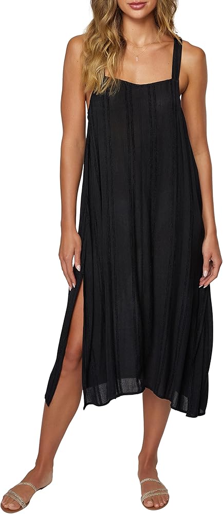 O'NEILL Women's Miranda Sleeveless Cover-Up Dress - Sleeveless Midi Beach Cover Up Dress with Adjustable Straps